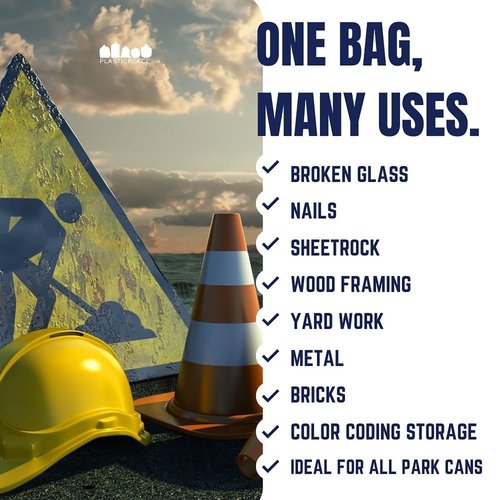 Plasticplace 32-33 Gallon Trash Bags │ 1.5 Mil │ Yellow Garbage Can Liners │ 33’” x 39” (100 Count), W33Y15