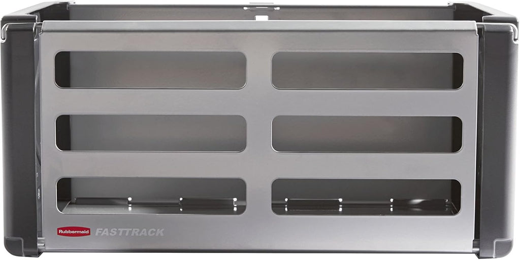 Rubbermaid FastTrack Rail Access Bin - Versatile Garage Organizer for Sports & Gardening Supplies | Durable Storage Solution