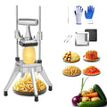Commercial Vegetable Chopper & French Fry Cutter Stainless Steel,Vegetable Chopper Dicer Stainless Steel,1/4" Blades Sizes,Heavy Duty Cutter for Potatoes Onion Peppers Mushrooms