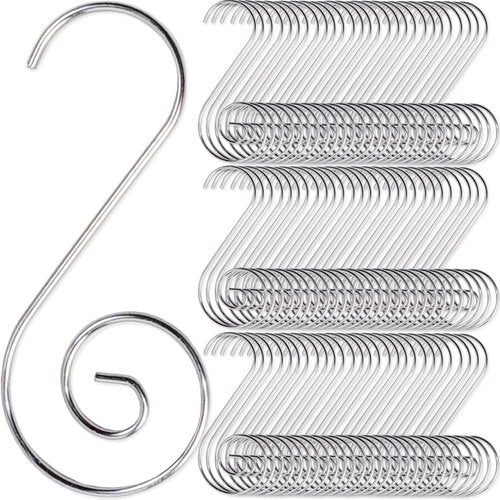 GXXMEI 200PCS Stainless Steel Christmas Ornament Hangers - Perfect for Tree Decorations