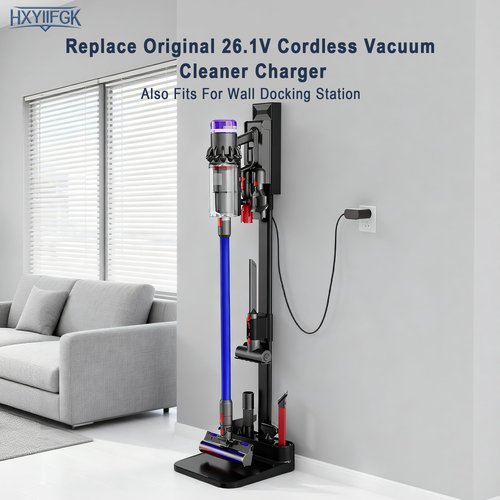 26.1V Cordless Vacuum Cleaner Charger Compatible with Dyson V6 V7 V8 SV04 SV03 DC59 DC58 DC62,Absolute Animal Motorhead 209468-01 209568-01 967813-02 205720-02 Power Cord (Not for V10/V11/V12 Models)