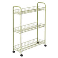Honey-Can-Do Honey Can Do 3 Tier Rolling Household Cart, Olive CRT-09137 Olive