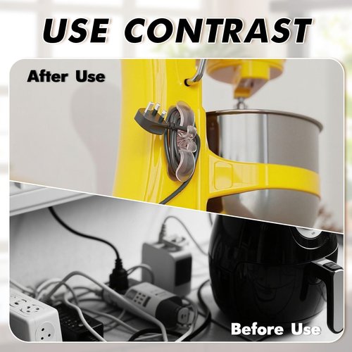 omifora 6PCS Appliance Cord Organizer,Upgraded Cord Organizer for Appliances,Wire Wrapper,Compatible with Air Fryers,Coffee Makers, Pressure Cookers, Toasters & Ovens