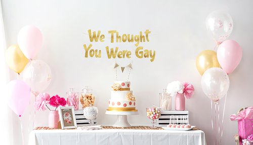 Funny Bachelor and Bachelorette Party Gold Glitter Banner - Bachelor Party Ideas, Supplies, Gifts, Decorations and Favors