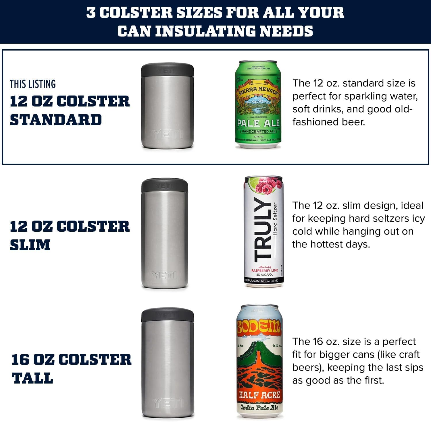 YETI Rambler 12 oz. Colster Can Insulator for Standard Size Cans, Blue Camo