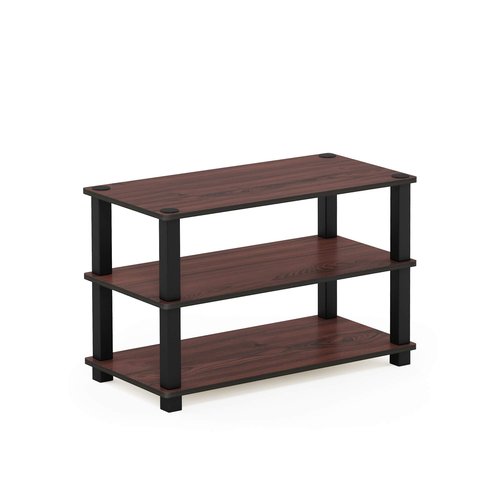 Furinno Turn-S-Tube Shoe Rack, 3-Tier Toolless Shoe Organizer, Shoe Storage, 11.6 x 23.6 x 22.2, for Closet Entryway, Office, Garage, Cherry Oak