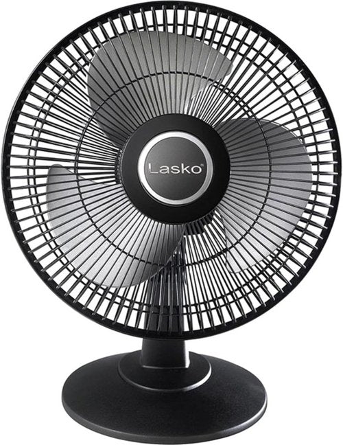 Lasko - 12-Inch Table Fan - Compact & Powerful Cooling Solution in Black