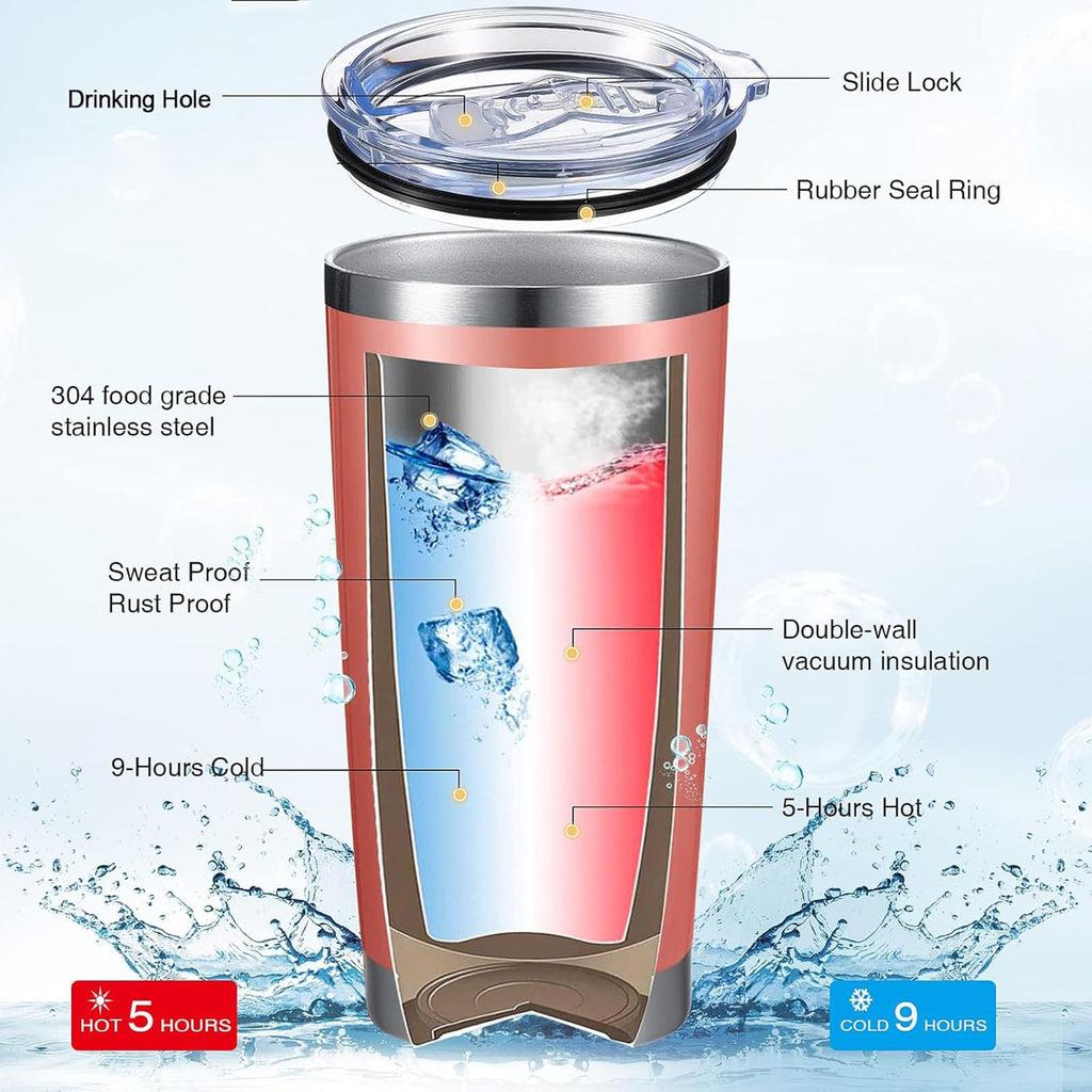 Thank You Gifts for Women Men 20 oz Inspirational Tumbler with Keychain Insulated Stainless Steel Appreciation Tumblers Team Motivational Encouragement Gift for Coworker Employees (Multicolor, 12 Pcs)