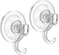 VIS'V Wreath Hanger - Heavy Duty Suction Cup Hooks | 22 LB Capacity, Clear, 4 Pack, Removable & Reusable