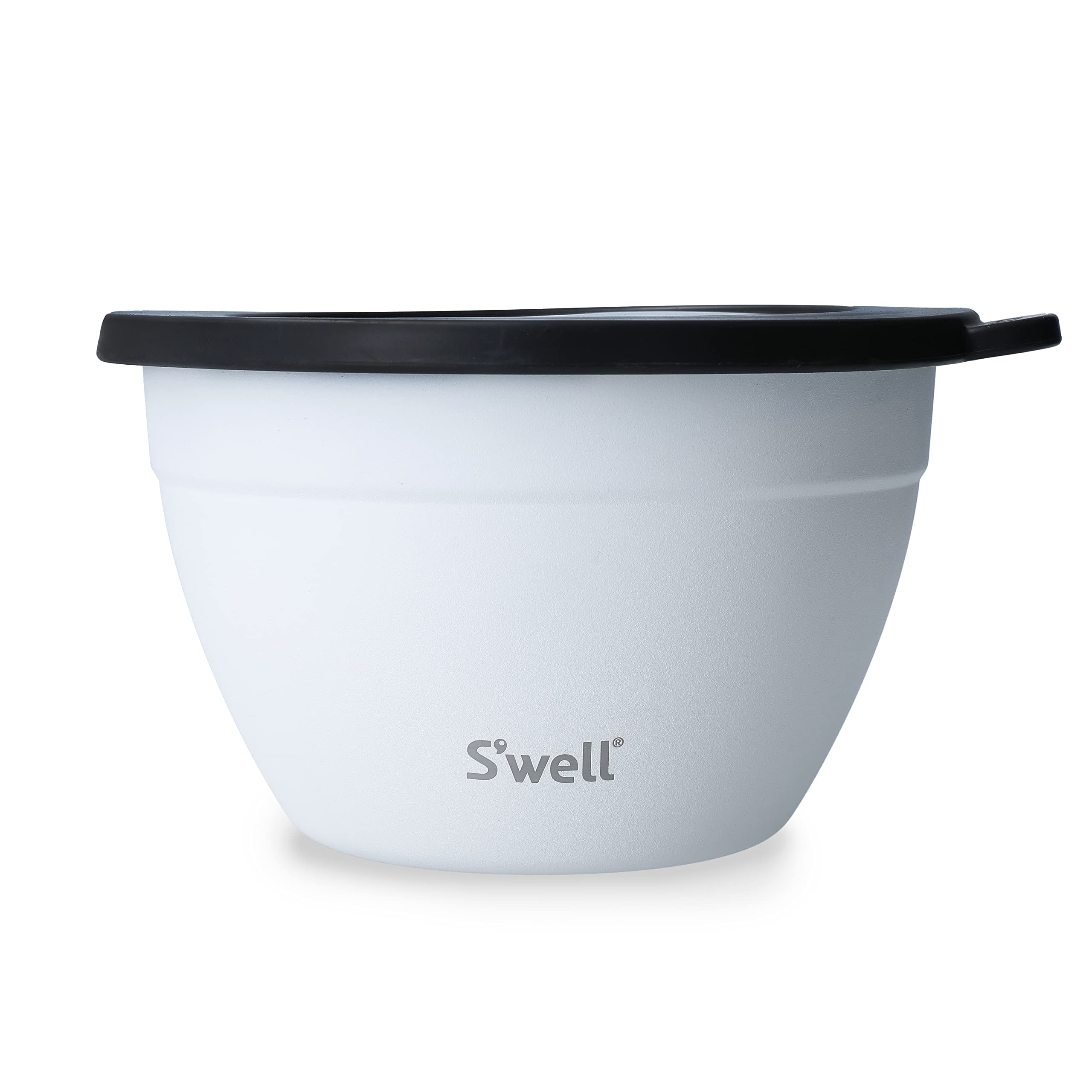 S'well lifetime brands europe limited Salad Bowl Kit, Moonstone, 1.9L - Salad Lunch Box with Condiment Container and Removable Tray - Leak-Proof and Dishwasher Safe