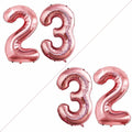 GOER 23rd Birthday Balloons - 42 Inch Jumbo Rose Gold Foil Helium Decorations | Perfect for Celebrations