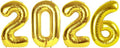 2026 Gold Number Balloons - 40 Inch New Year's Eve Decorations | Perfect for Graduation & Birthday Parties