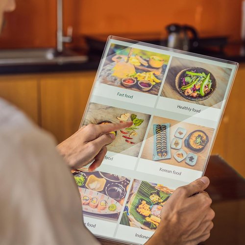 50 Pcs 8.5" x 14" Menu Cover Double-Sided Clear Vinyl Menu Holder Rigid Print Protectors Heavy Duty Paper Sleeves Hard Plastic Poster Protector Sleeve for Page Sheet (8.5" x 14")