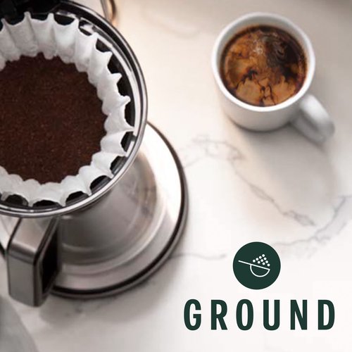 Starbucks Ground Coffee, Medium Roast Coffee, Half-Caff House Blend, 100% Arabica, 6 Bags (12 oz each)