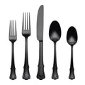Oneida 896767 James Street Satin Black 20 Piece Flatware Set