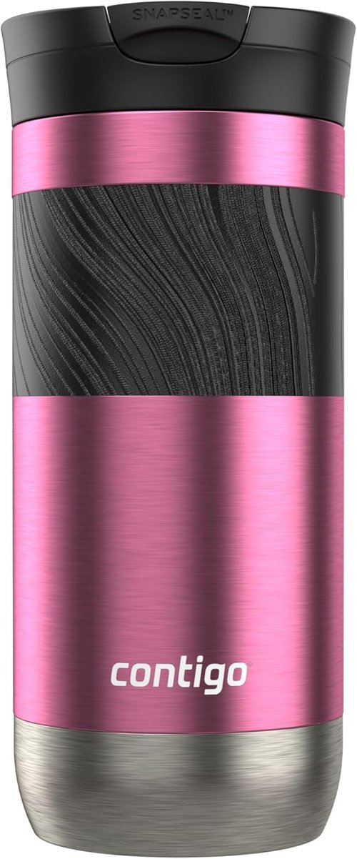 Contigo Byron 2.0 Travel Mug - 16 oz Insulated Design in Azalea for On-the-Go Convenience