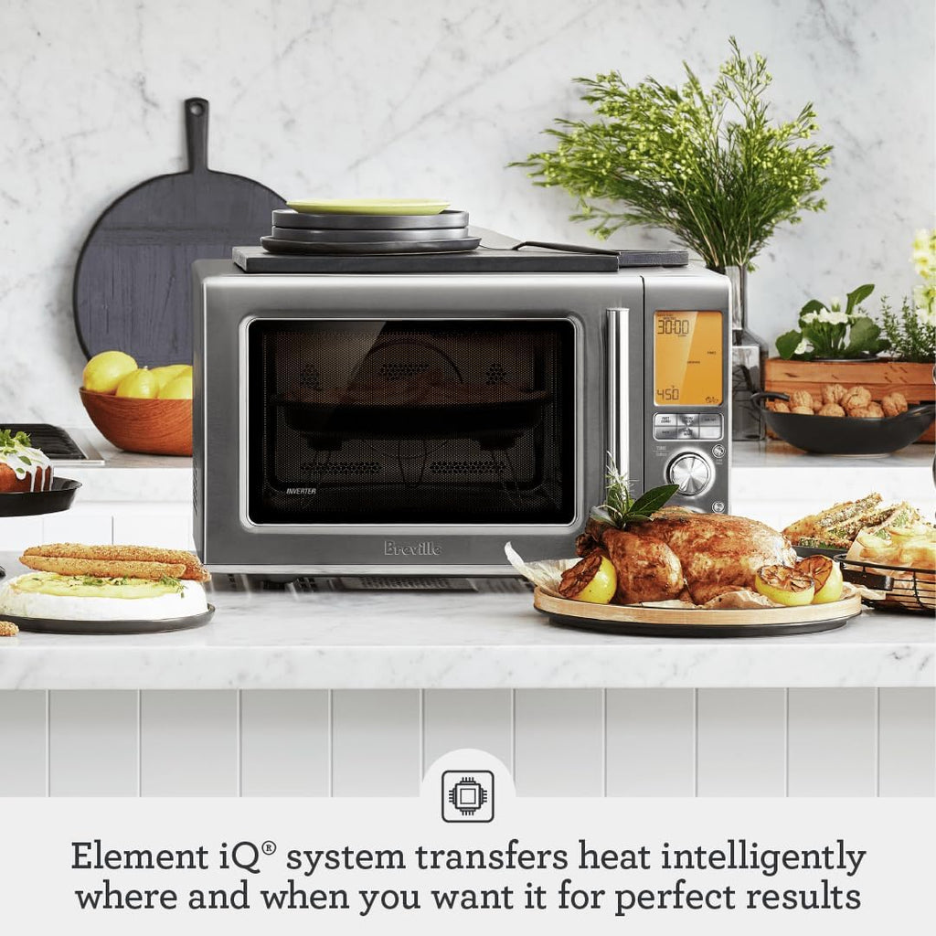 Breville Combi Wave 3-in-1 Microwave - Air Fryer & Convection Oven in Brushed Stainless Steel