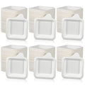 Remerry 1000 Pcs Small 4 Inch Paper Plates Bulk Disposable Plates Paper White Square Dessert Cake Party Snack Sugarcane Bagasse Fiber Wedding Birthday Dinner Graduation Pet Feeding (4.45 x 5.24 Inch)