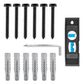 Mounting Dream Lag Bolt Kit - M8 Lag Bolt for Wood Studs & Fischer Anchors for Concrete Walls | Includes Allen Key & Bubble Level