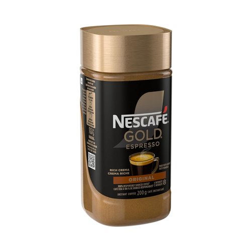 NESCAFE Gold Espresso Instant Coffee - Rich Flavor, 200g (7.1 oz) | Premium Quality Brew