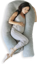 MedCline Pregnancy Pillow - Full Body Maternity Support for Side Sleepers | Comfortable Memory Foam & Removable Cover