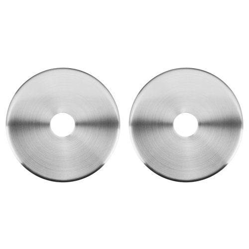 Aspen Creative 21506-22, Contemporary Chandelier & Light Fixture Canopy, Brushed Nickel, 5-1/8" Diameter, 1" Center Hole, 2 Pack