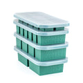 Souper Cubes Silicone Freezer Molds Gift Set with 2 Tbsp, 1/2, 1, and 2 Cup Silicone Freezer Trays With Lids - Meal Prep and Kitchen Essentials Bundle - Kale