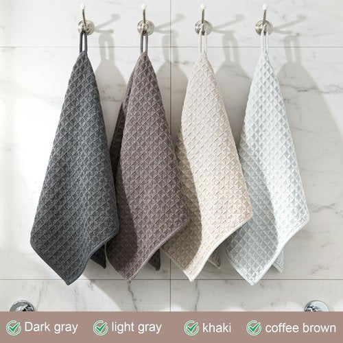 Lusofie 4 Pcs Barista Towels Barista Microfiber Cloths Professional Cleaning Towels Coffee Machine Accessories for Steam Wands, Countertops and Milk Frothers, Coffee Bar Essentials(12”x12”)