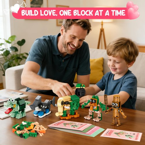BLSFXROE 24 PCS Easter Italian Brainrot Building Blocks Set for kids, Easter Basket Stuffers,12 Unique Patterns,Fun Mini Building Blocks Toy for Kids Teens Adults