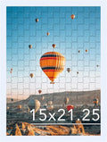 JCJMY Puzzle Frame - 15x21.25 Wall Hanging Picture Frame in White with Shatter-Resistant Plexiglass