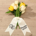 Hahafelt Custom Name Bouquet Sash - DIY Iron-On Ribbon Kit for Weddings, Senior Night & Keepsakes
