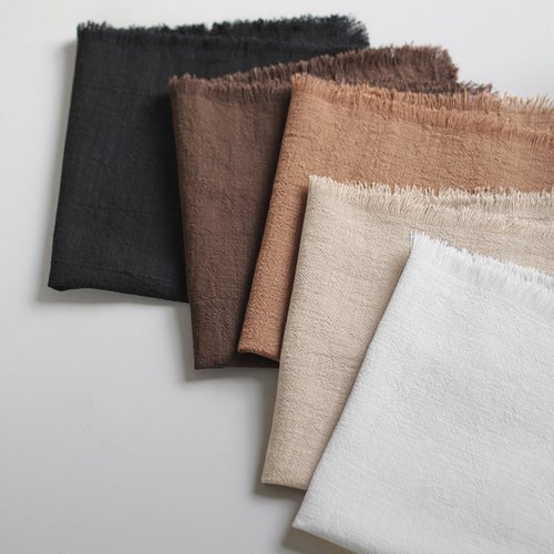 Ayuzawa Handmade Cloth Napkins 100% Cotton Napkins with Fringe，Delicate Handmade Cloth Napkins for Dinners, Parties, Weddings and More，18 x 18 Inch Set of 12 - Beige