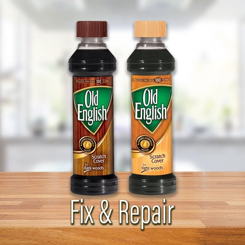 Old English Scratch Cover for Light Wood, 8 Ounce (Pack of 2)
