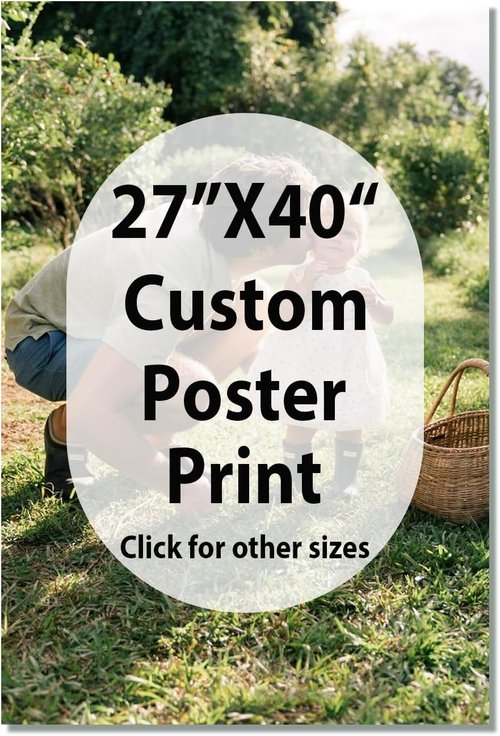JIMUJIA Custom Canvas Art Print - Personalized Unframed Wall Decor | 27"x40" Custom Portrait for Home & Office