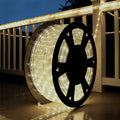 Skiennix 100Ft LED Rope Lights - Warm White, Waterproof Indoor/Outdoor | Cuttable, 1080 LEDs for Garden & Holiday Decor
