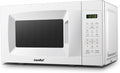 COMFEE' Countertop Microwave Oven - 0.7 Cu Ft, 700W, Sound On/Off & ECO Mode | Pearl White