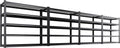 **Regine Switzerland Heavy Duty Garage Shelving - Adjustable 5-Tier Metal Storage Unit | 3500 lbs Capacity, 72"x59"x20"**