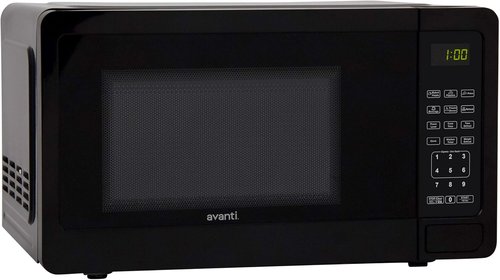 Avanti Microwave Oven - 700 Watts Compact Design with 6 Pre-Cooking Settings | 0.7 Cu.Ft., Black