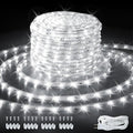 **Skiennix LED Rope Lights - Waterproof 33ft Cool White Decorative Lighting | Flexible & Connectable for Indoor/Outdoor Use**