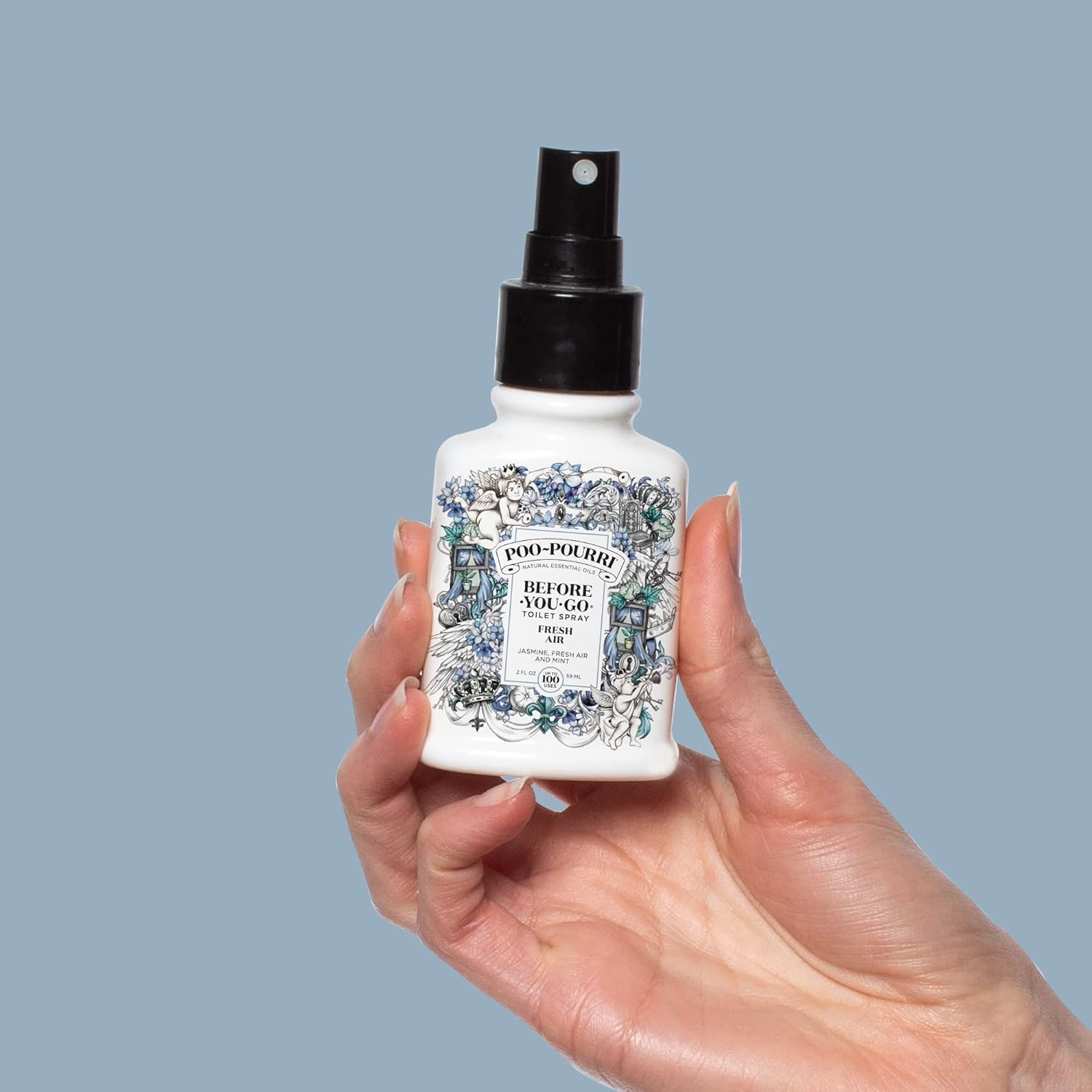 Poo-Pourri Before-You-Go Toilet Spray - Fresh Air with Jasmine & Mint, 2 Fl Oz