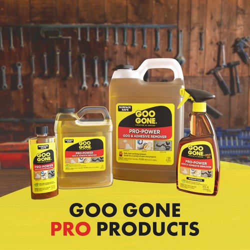 Goo Gone Pro-Power - 32 Ounce 2 Pack - Professional Strength Adhesive Remover, Removes Stickers, Tape, Grease and More