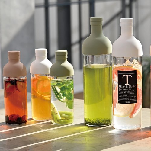 HARIO FIB-30-SG Filter-In Bottle, Practical Capacity, 10.1 fl oz (300 ml), Smoky Green, Made in Japan