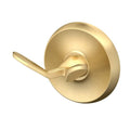 Gatco 5056 Designer II 2 Hook Double Robe Hook, Wall Mounted Hook for Bathroom Towels & Robes, Brushed Brass