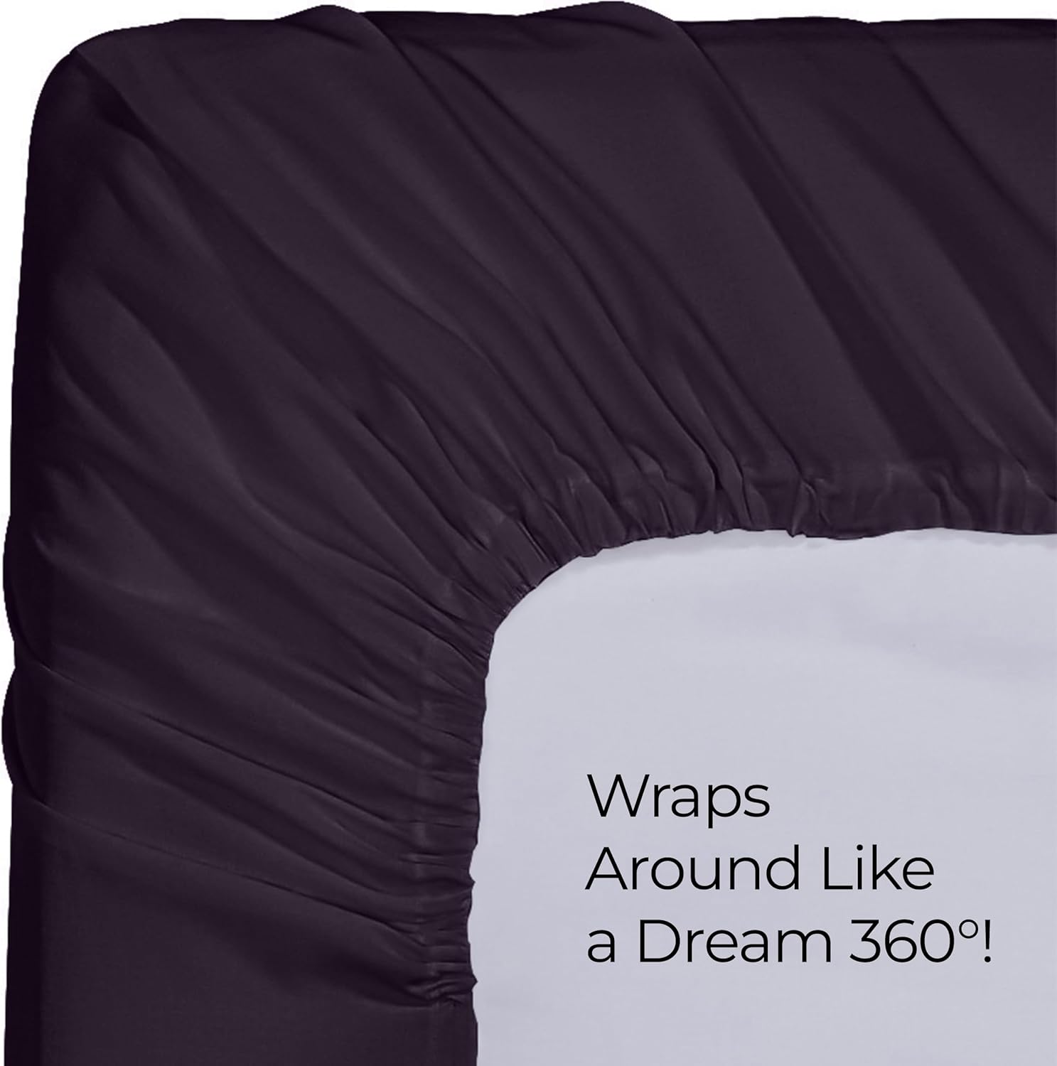 Utopia Bedding Twin Fitted Sheet - Soft Microfiber - Deep Pocket Design - Fade Resistant - Purple