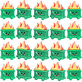 Arrowbash 20 Set Resin Dumpster Trash Shape Gift Team Employee Appreciation Gift Social Worker Month Emotional Desk Accessories for Staff Teacher Office Coworker Nurse Medical Favor (Green)