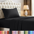 Utopia Bedding Twin XL Sheet Set - Soft Microfiber 3-Piece Bed Sheets in Black | Oeko-Tex Certified