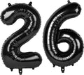 Happy 26th Birthday Balloon by [Brand Name] - Large 40 Inch Black Foil Number Balloon for Men & Women | Perfect for Weddings & Engagements