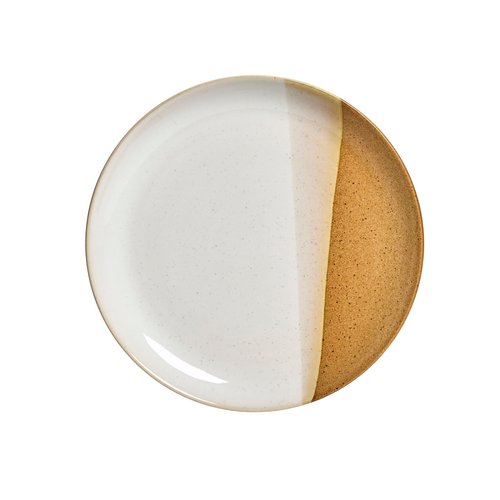 Sango 12 Pieces Stoneware Dinnerware Set, Glossy Caramel & Cream Dishes for 4, Premium Plates and Bowls Sets, Chip & Scratch Resistant, Ceramic Kitchen Dish Set, Microwave & Dishwasher Safe, Phoebe