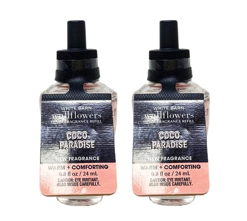 Bath & Body Works Coco Paradise Wallflowers Home Fragrance Refills - WARM + COMFORTING - Pack of 2