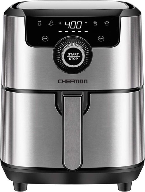 CHEFMAN Air Fryer - 4.5 Qt Healthy Cooking with Dual Control Temperature & Nonstick Basket | Dishwasher Safe